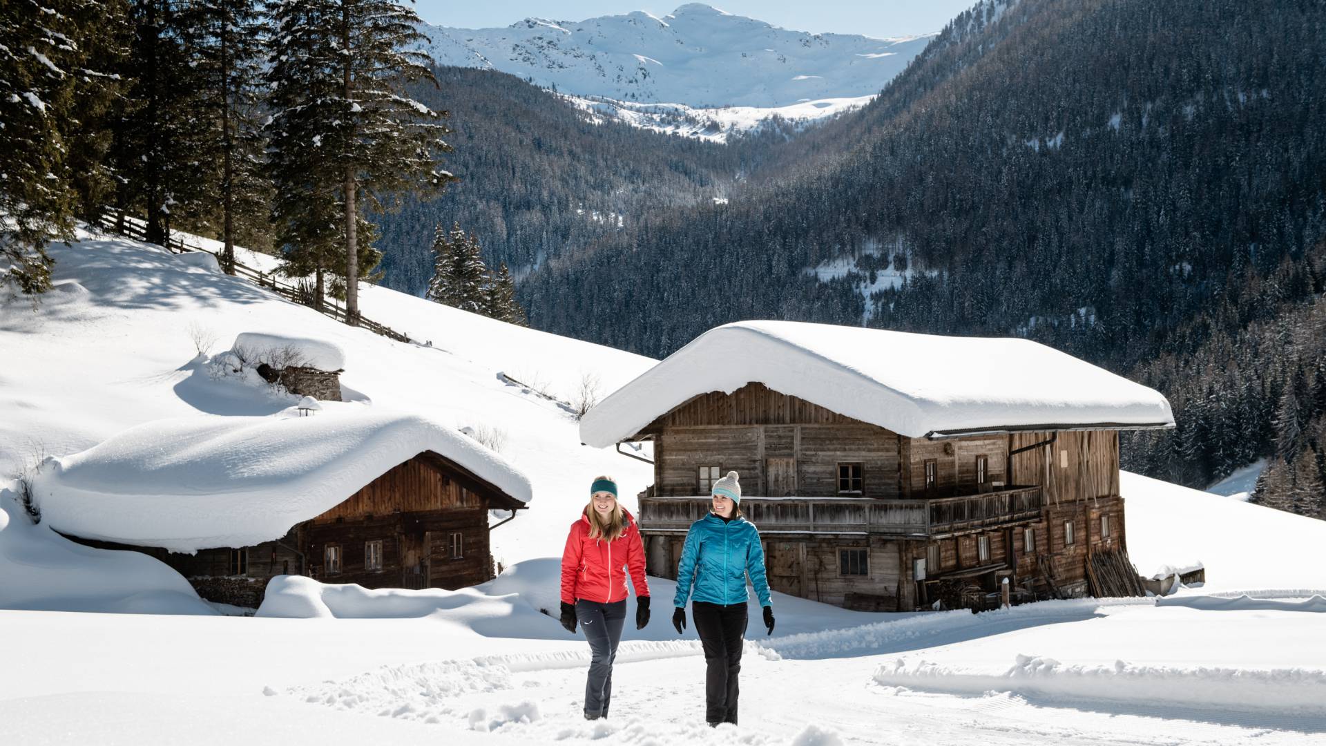 Weiße Weite. Alpin. Das Ahrntal im Winter.
