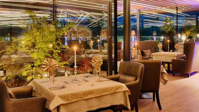 Innenansicht Restaurants des Wellnessresort Amonti & Lunaris