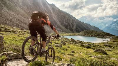 Mountainbiker am Klaussee