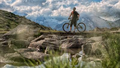 Mountainbiker am Klaussee