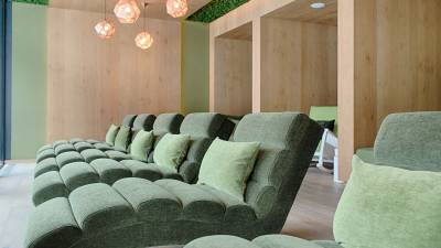 Ruheraum des Wellnessbereichs im Amonti & Lunaris