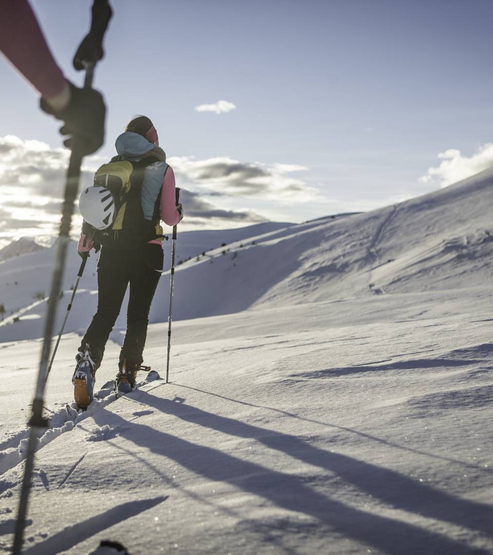 Skifahrer im Ahrntal