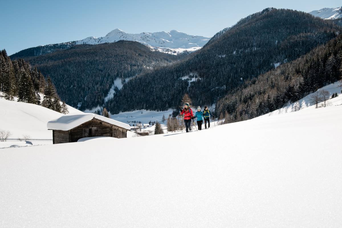 Winterwandern im Ahrntal in Südtirol